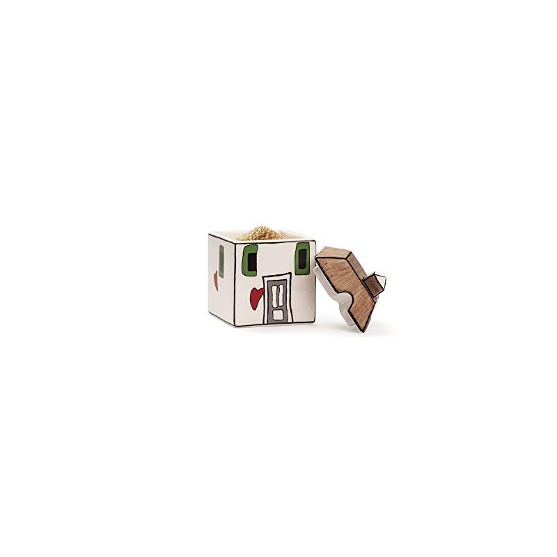 EGAN Zuccheriera, Ceramica Smaltata, Avorio, Small, 150 ml