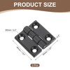 sourcing map 2Pcs Adjustable 180 Degree Hinges, 40mmx40mm Zinc Alloy