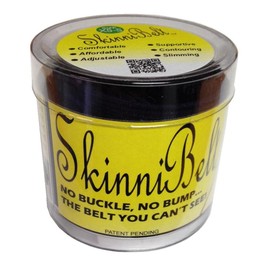 SkinniBelt For Women The Original Elastic No-Show Belt (Medium, Black) Invisible Belt With Premium Webbing Made In The USA