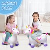 JOYIN Bouncy Unicorn Horse, Kids Ride On Bouncer, Toddler Girl