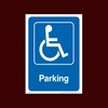 Disabled Parking Plastic Sign - Fire, Disabled, Wheelchair, Ramp, Parking,