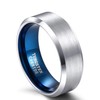 6mm Tungsten Ring Women Men Wedding Bands Engagement Rings Silver