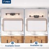 Amico Farmhouse Bathroom Vanity Light Fixtures,Rustic 4-Light Industrial Painted Wood