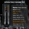 DKLAB New DK-W1 Wireless Tattoo Pen Gun Kit Machine with