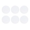 6PCS Round Placemat Woven White Table Mat Heat Insulation Easy