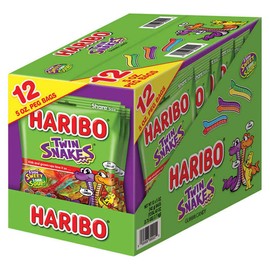 Haribo Twin Snakes Gummi Candy 5 oz. Bags