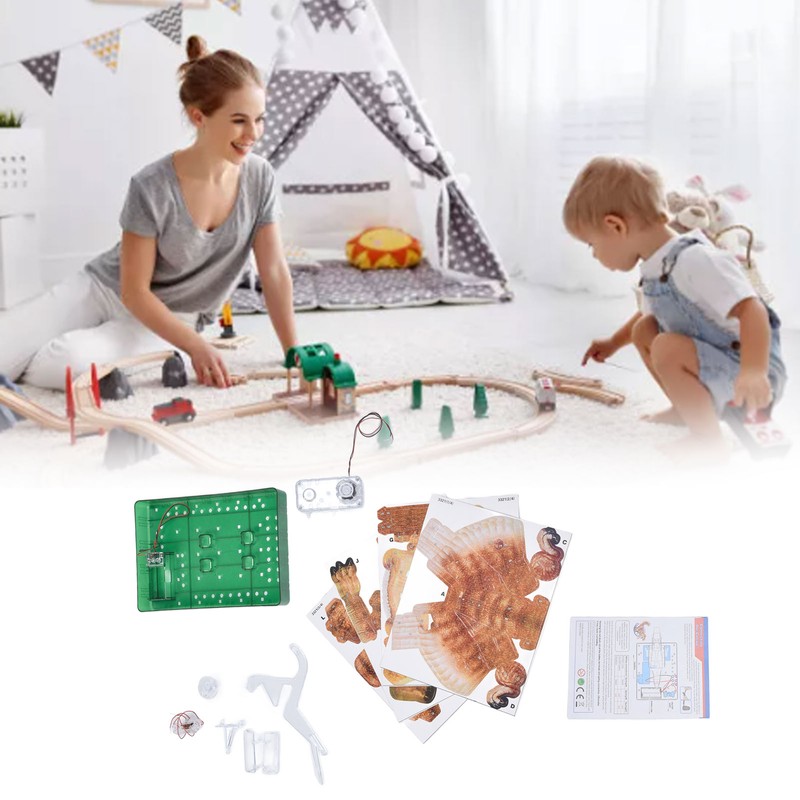 3D Paper Folding Dinosaur Toy Jigsaw Puzzle Science Experiment Toy