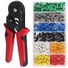 801PCS Ferrule Crimping Tool Kit, AWG23-7 Self-adjustable Ratchet Wire Crimping