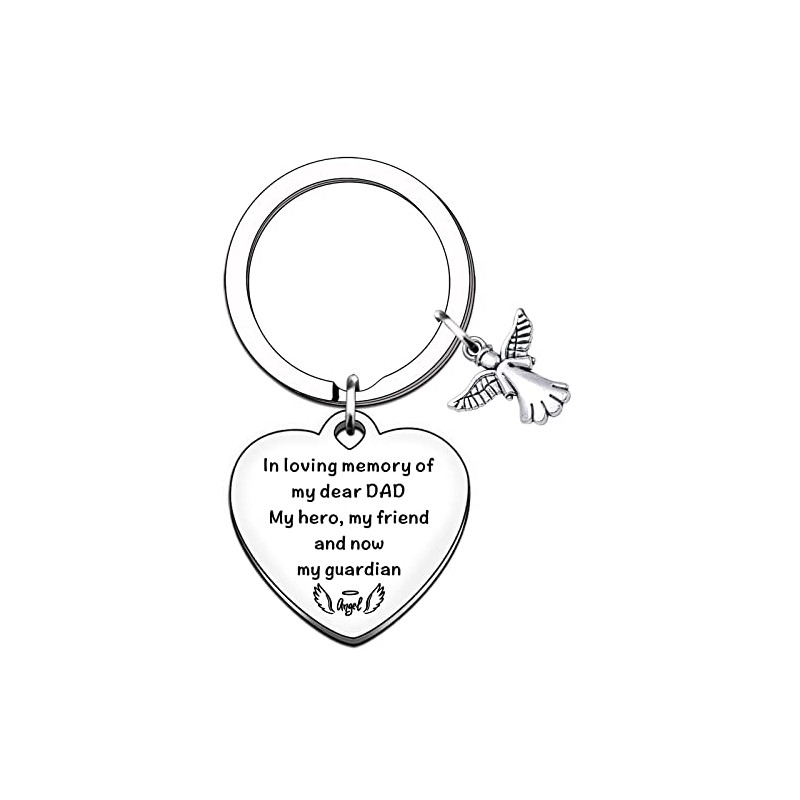 TTOVEN Dad Memorial Keyring - Bereavement Gift for Father's Day