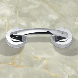 Shower Handle, Grab Rail for the Shower, 7.7 Inch Shower Handle, Grab Bar with Strong Suction Cup, Grab Bars with Suction Cup for Bathtubs and Showers, Grab Rail with Suction Cup and Strong Hold for