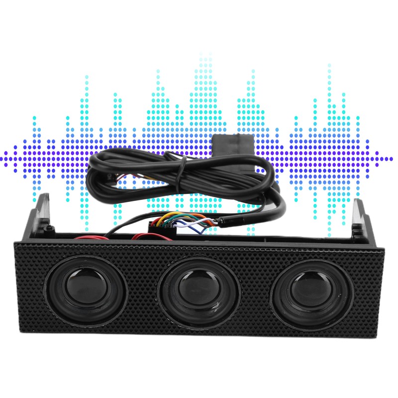 PC Front Panel Speaker Stereo Surround Computer Case Builtin Mic