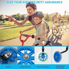 Meishang Stabilisers, Bicycle Stabilisers for Children, Universal Stabilisers for Children's Bike, Stabilisers for Adults, Auxiliary Bike Children's Bicycle (Blue/1 Piece)