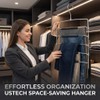 USTECH Multi-Tier Swing Arm Pants Hanger - 8 Tier Space
