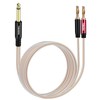 1/4 TS to Banana Plug Speaker Cable,6.35mm to Banana Plug