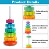 Ockyunoo Stacking Toy Rainbow Tower, Stacking Toy Rainbow Tower, Stacking