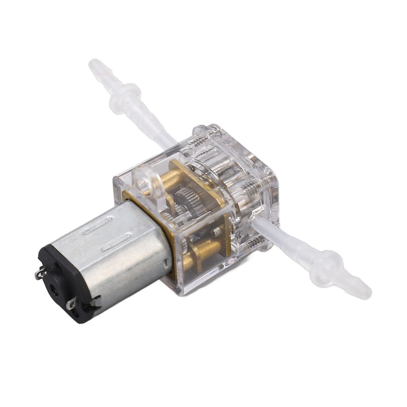 Mini Peristaltic Pump Transparent Shell 1ml/min Flow 0.001m Lift Liquid