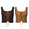 Women's Renaissance Lace-Up Vest Steampunk Gothic Vest Cosplay Costume, Double