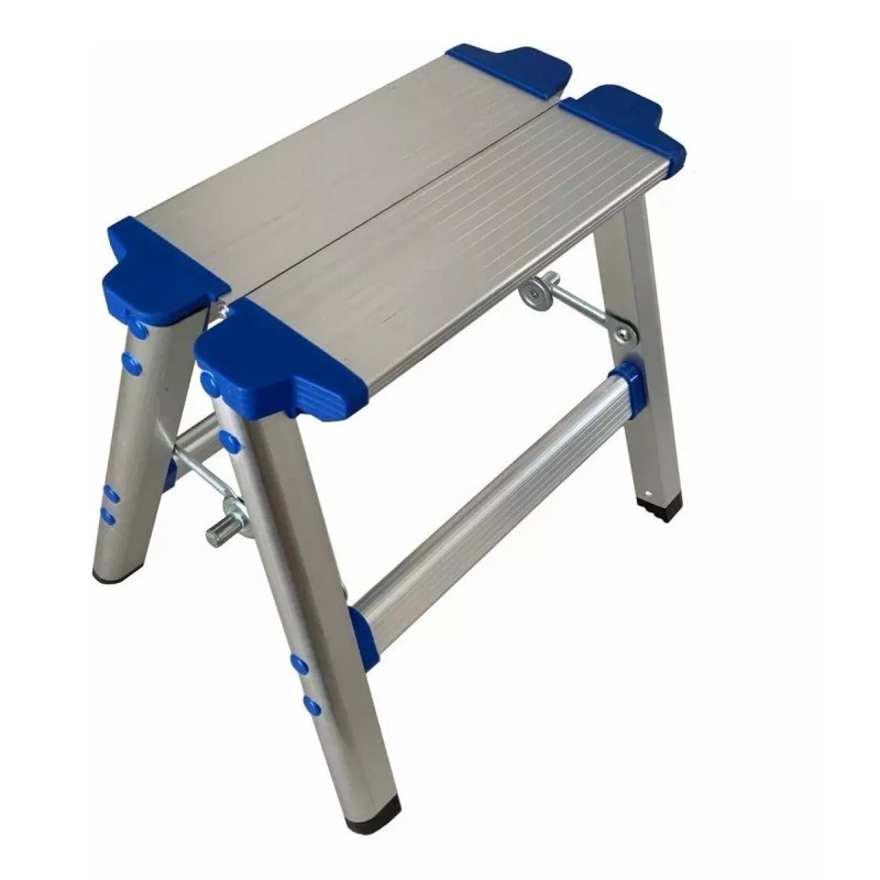 Hyper Tough Banco Aluminio Pequeño 1 Peldaño Uso Rudo Antideslizante