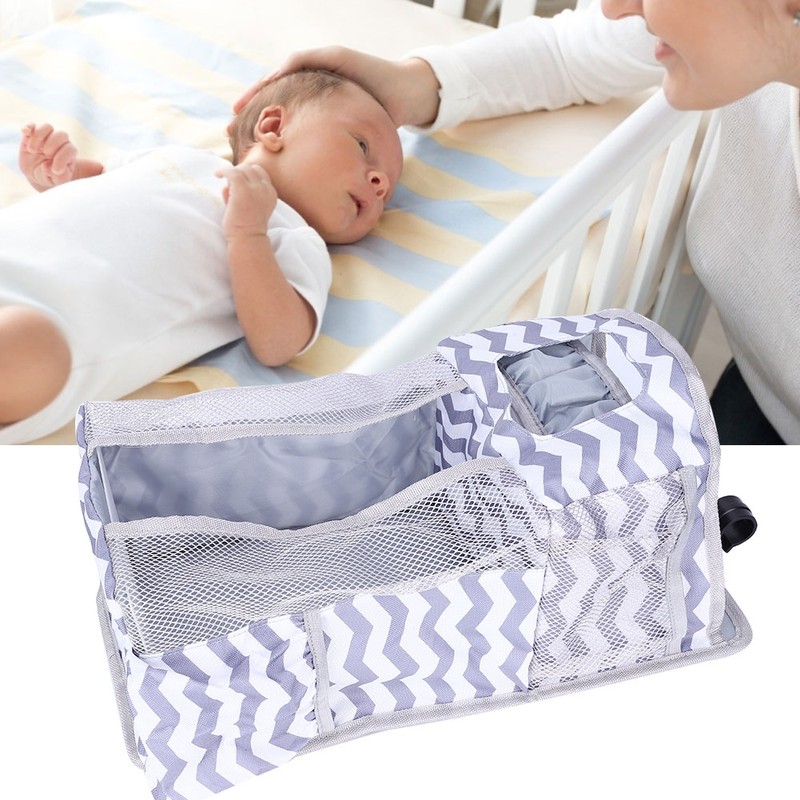 Crib Baby Bed Hanging Bag Infant Diaper Toys Storage Hanging