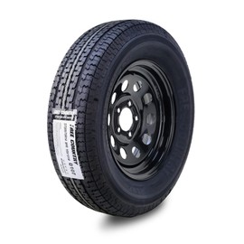 Free Country Trailer Tire Wheel Assembly ST205/75R14 8-Ply D 105M 5 Lug on 4.5" PCD Black Mod Rim