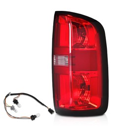 G-PLUS Right Tail Light Assembly w/Bulbs Fit For Chevy Colorado 2015-2022 Rear Brake Lamp(Fit 4-Door Crew Cab/Extended Cab Only),GM2801270 84169778 Red Lens Passenger Side Luces Traseras