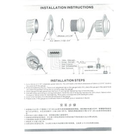 KUS Voltmeter Voltage Gauge Meter 8-16V 52MM(2") with Backlight