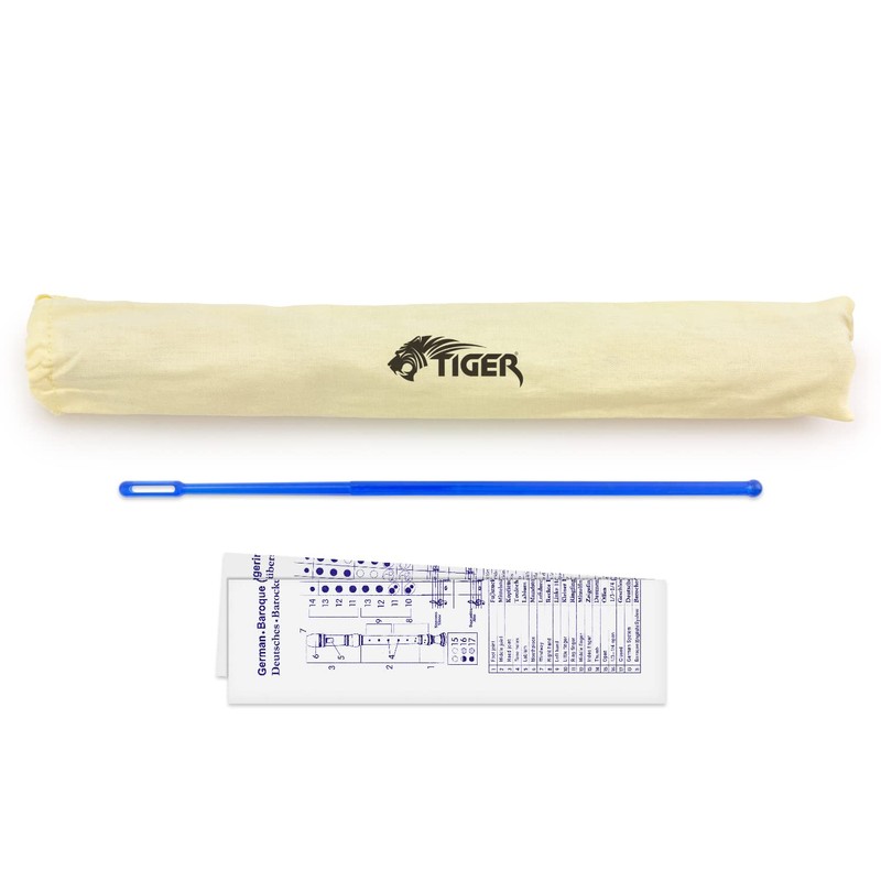 Tiger Kids Coloured Descant Recorder - Blue Soprano Recorder