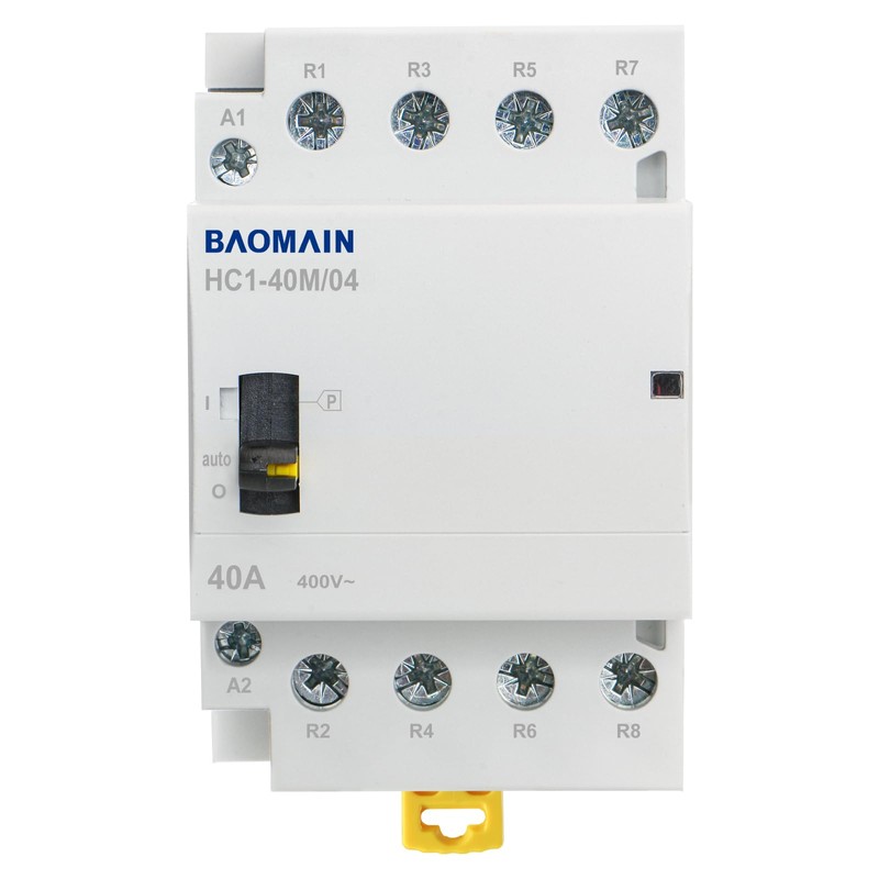 Baomain Manual Household AC Contactor 110VAC 40A 4 Pole 4NC