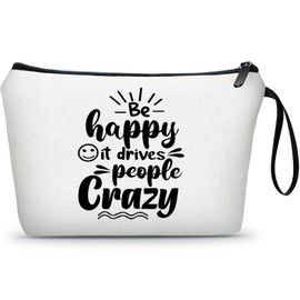 Friend Gifts for Women, Friend Birthday Gifts for Women,Small Cosmetic Bag, Inspirational Gifts for Women, Positivity Gifts,Friend Gifts for Women Birthday,Christmas Gift Ideas,Motivational Makeup Bag