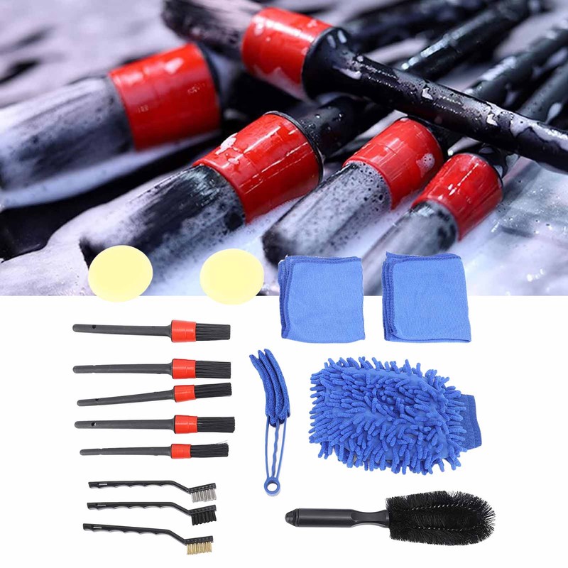 Car Cleaning Brushes Kit Highly Efficient Reliable Versatile Rugged Car