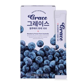 그레이스 블루베리 퓨레 100% 안토시아닌 스틱 홈쇼핑 14P, 280g, 1개 Grace Blueberry Puree 100% Anthocyanin Stick Home Shopping 14P, 280g, 1 Pack