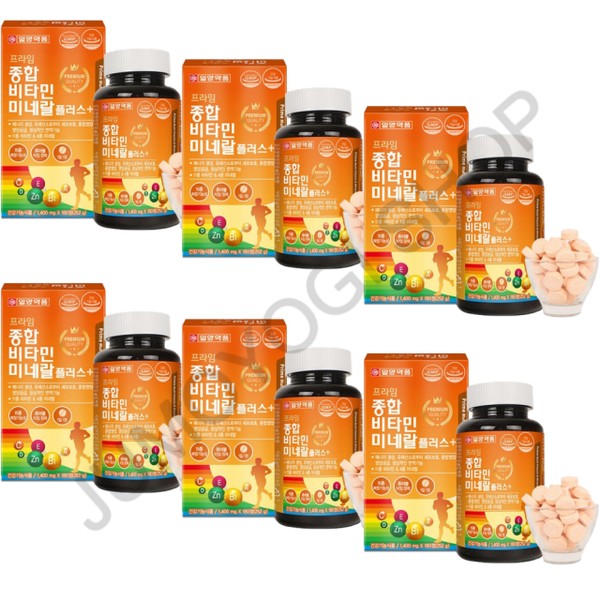 JUMOYO Ilyang Pharmaceutical Multivitamin Mineral Zinc 6 cans High school student vitamin women’s multivitamin / JUMOYO 일양약품 종합 비타민 미네랄 아연 6통 고등학생비타민 여자종합비타민