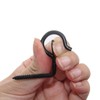 Zerniple Q Shaped Hanger Hooks Screw Hooks with Safety Buckle