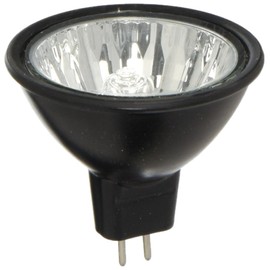 Eiko EXN-Black 38 Degree Flood MR16 GU5.3 Halogen Bulb, 12V/50W, Black