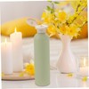 Minkissy 5pcs Travel Empty Bottles Refillable Flip Cap Shampoo Bottles