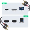 J&D 2 RCA Cables, RCA Cable Gold Plated Audiowave Series