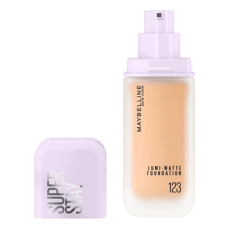 Maybelline Base De Maquillaje Superstay Lumi Matte 123, de larga