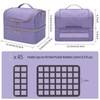 CUBETASTIC Nail Polish Organizer Case, Nail Supplies Storage Box Holds