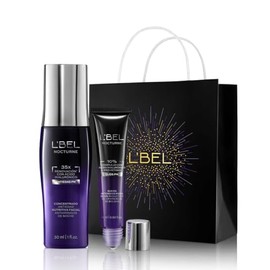 L’BEL - Set Nocturne Rostro + Ojos | Sérum Facial Antiedad + Sérum Contorno de Ojos con Ácido Hialurónico y Pro-Retinol | Efecto Tensor y Renovador Nocturno