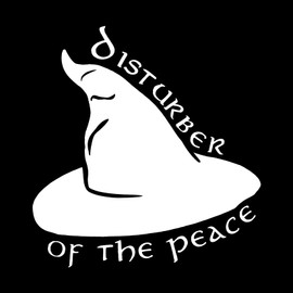 LOTR Disturber of The Peace Sticker Decal Notebook Car Laptop 5.5"x5.5" (White)