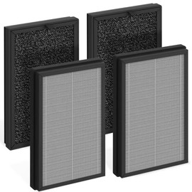 FCFMY AP2 True HEPA Replacement Filter Set Compatible with Priestley PM1240B and Airversa AP2 Purelle Air Cleaner Purifiers, 3-Stage Filtration System, Pre-Filter, H13 HEPA Filter, 4 Pcs/2 Sets