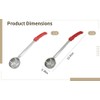 8 Pcs Stainless Steel Portion Control Serving Spoons, including 4