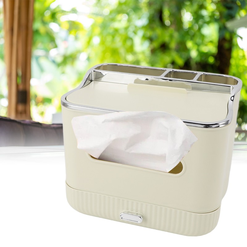 Tissue Box Organizer Multifunctional PP Plastic Space Saving Portable for