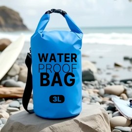 Waterproof Dry Bag for Swimming, Camping, Water Parks & Vacations Pouch Color/B004 Pink 3L 2ea