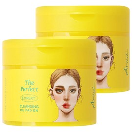 Arial The Perfect Cleansing Oil Pad EX, 60 sheets, 2 pcs / 아리얼 더 퍼펙트 클렌징 오일 패드 EX, 60매입, 2개