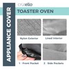 Crutello 4 Slice Toaster Oven Cover with Storage Pockets Dust