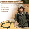 CHONGQILAO Adjustable Chest Strap Backpack, Chest Strap for Backpack, Backpack