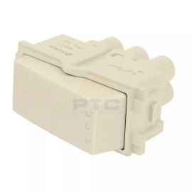 Volteck APSE-I Single switch, Italian line, ivory color