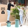 ALEVMOOM Upgraded Collapsible Stool with Cushion & Bag, 18" H