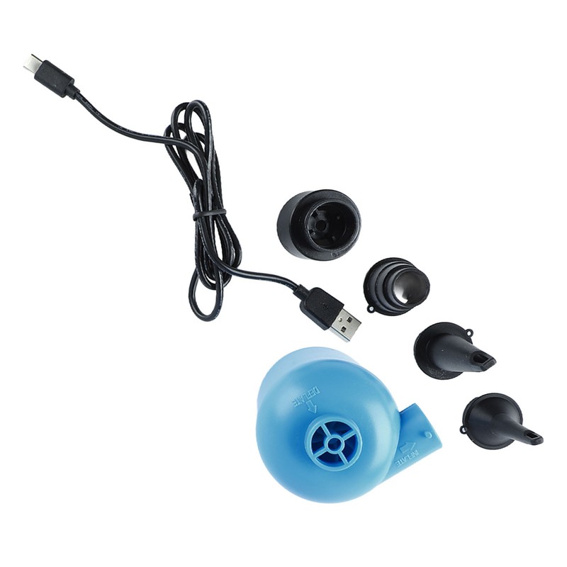Electric Air Pump Portable Blue Inflator Deflator Pump Perfect for